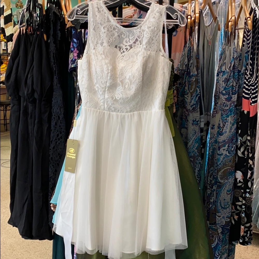 White homecoming dress
